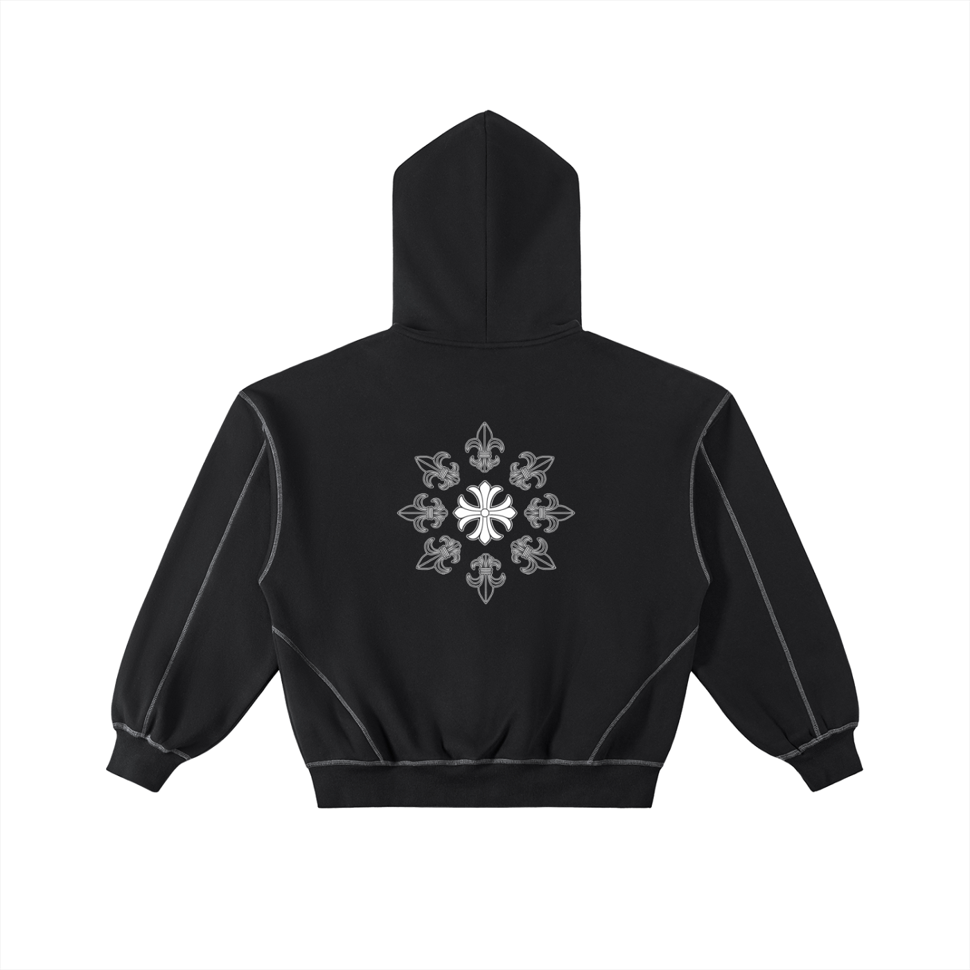 Contrast-Stitched Boxy Classic Rêve Hoodie