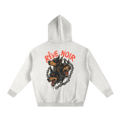 Oversize Fleeced Dogs Hoodie