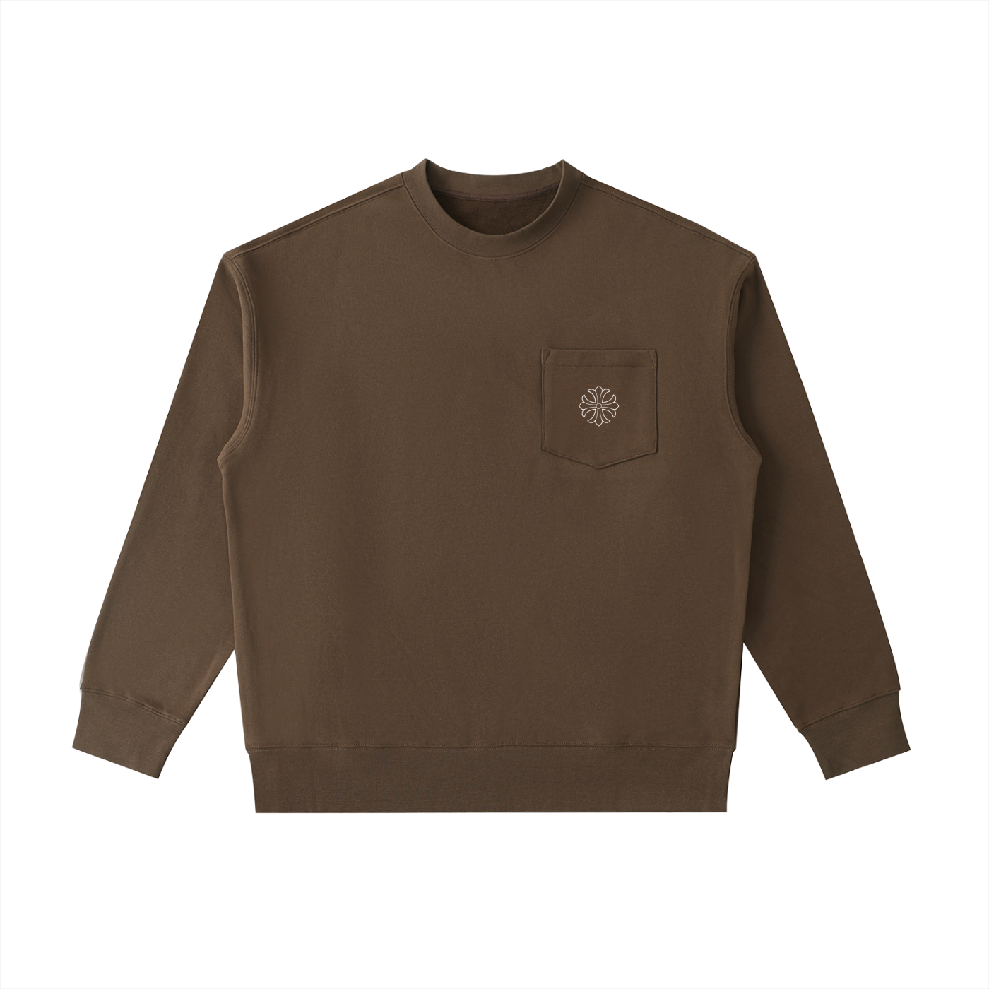 Heavyweight Patch Pocket Crewneck Sweatshirt