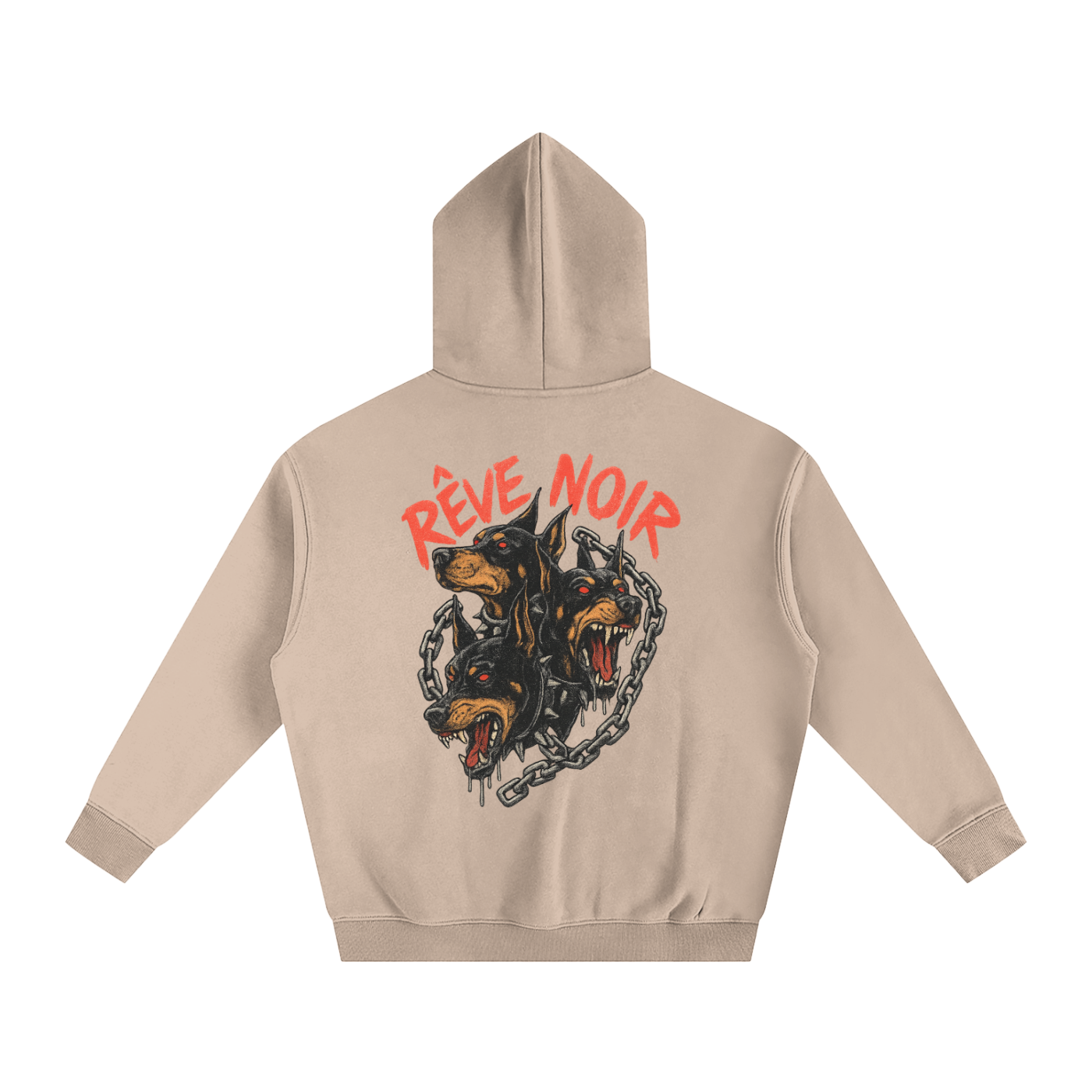 Oversize Fleeced Dogs Hoodie