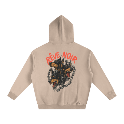 Oversize Fleeced Dogs Hoodie