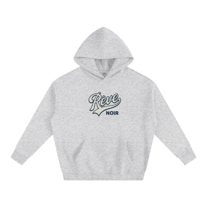 Oversize Fleeced Rêve Noir Hoodie