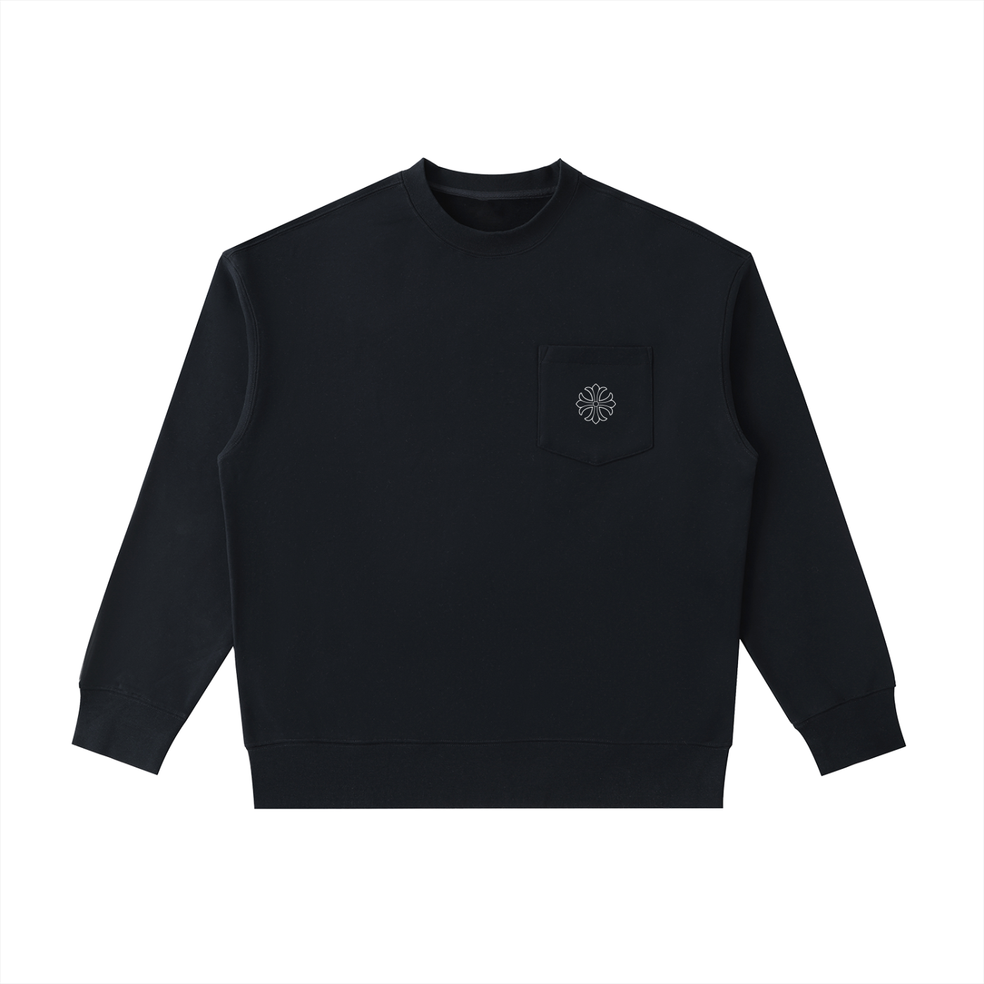Heavyweight Patch Pocket Crewneck Sweatshirt