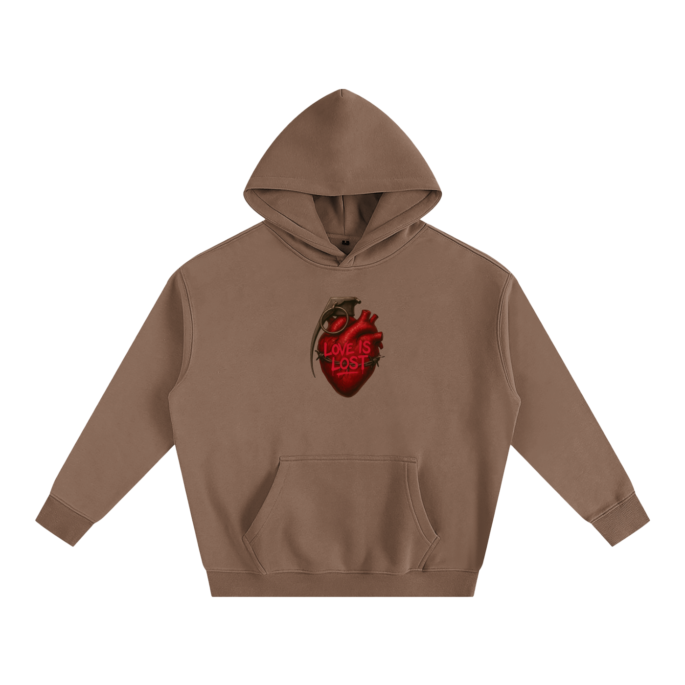 Oversize Fleeced Love Hoodie