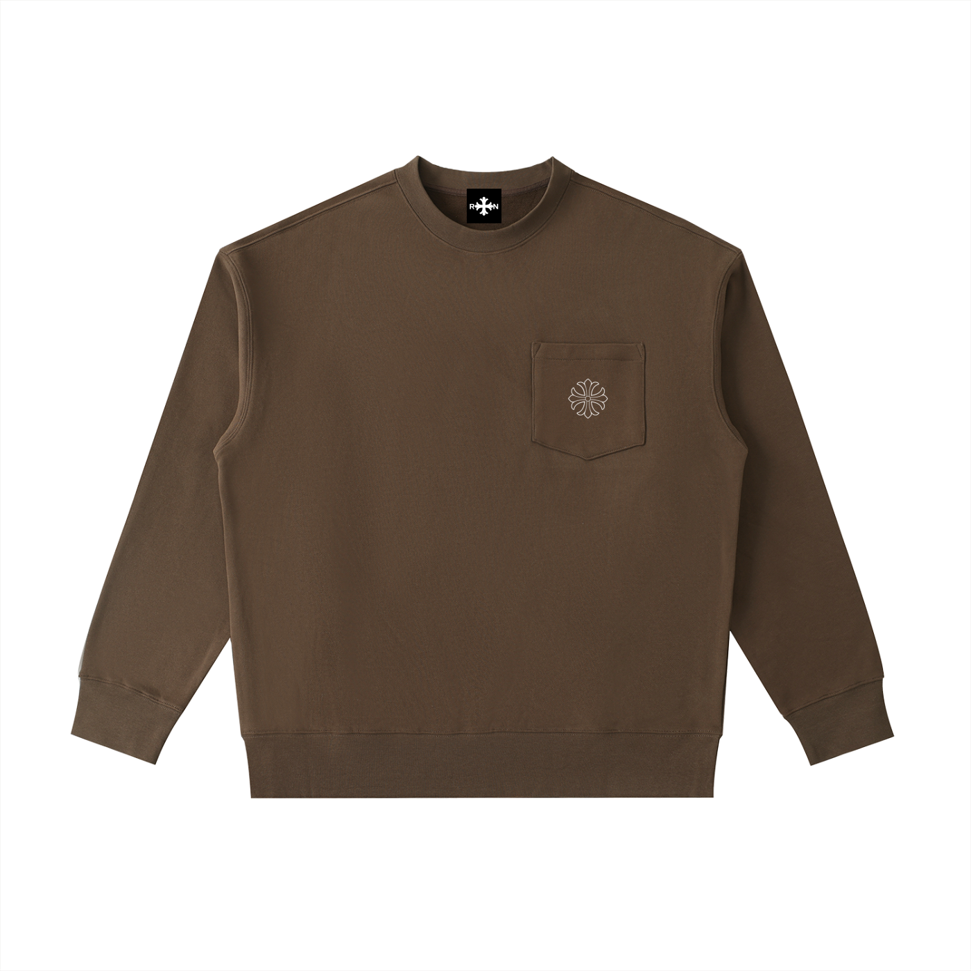 Heavyweight Patch Pocket Crewneck Sweatshirt