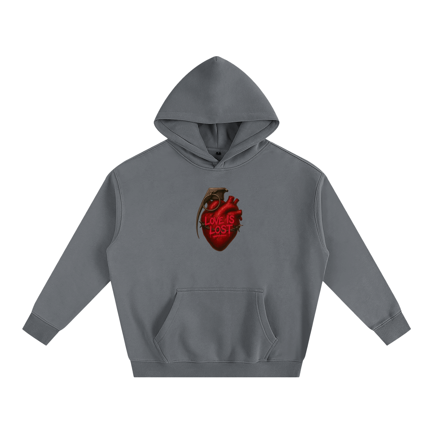 Oversize Fleeced Love Hoodie