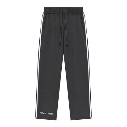 Snow Washed Contrast Minimal Sweatpants