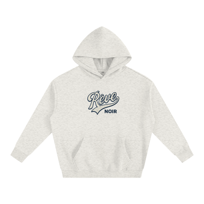 Oversize Fleeced Rêve Noir Hoodie