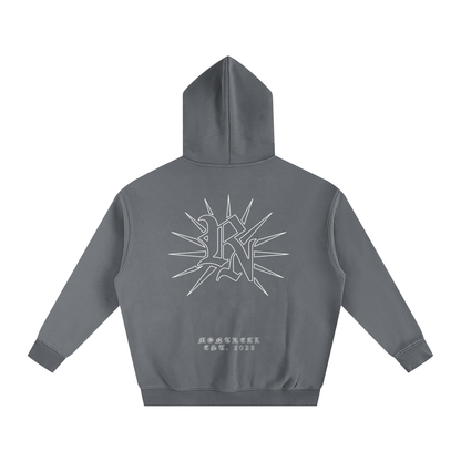 Oversize Fleeced Rêve Noir Hoodie