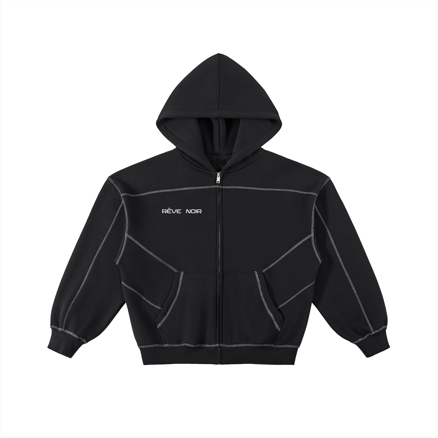 Contrast-Stitched Boxy Classic Rêve Hoodie