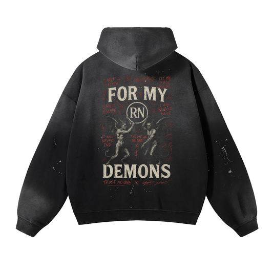 Sudadera deshilachada "For My Demons"