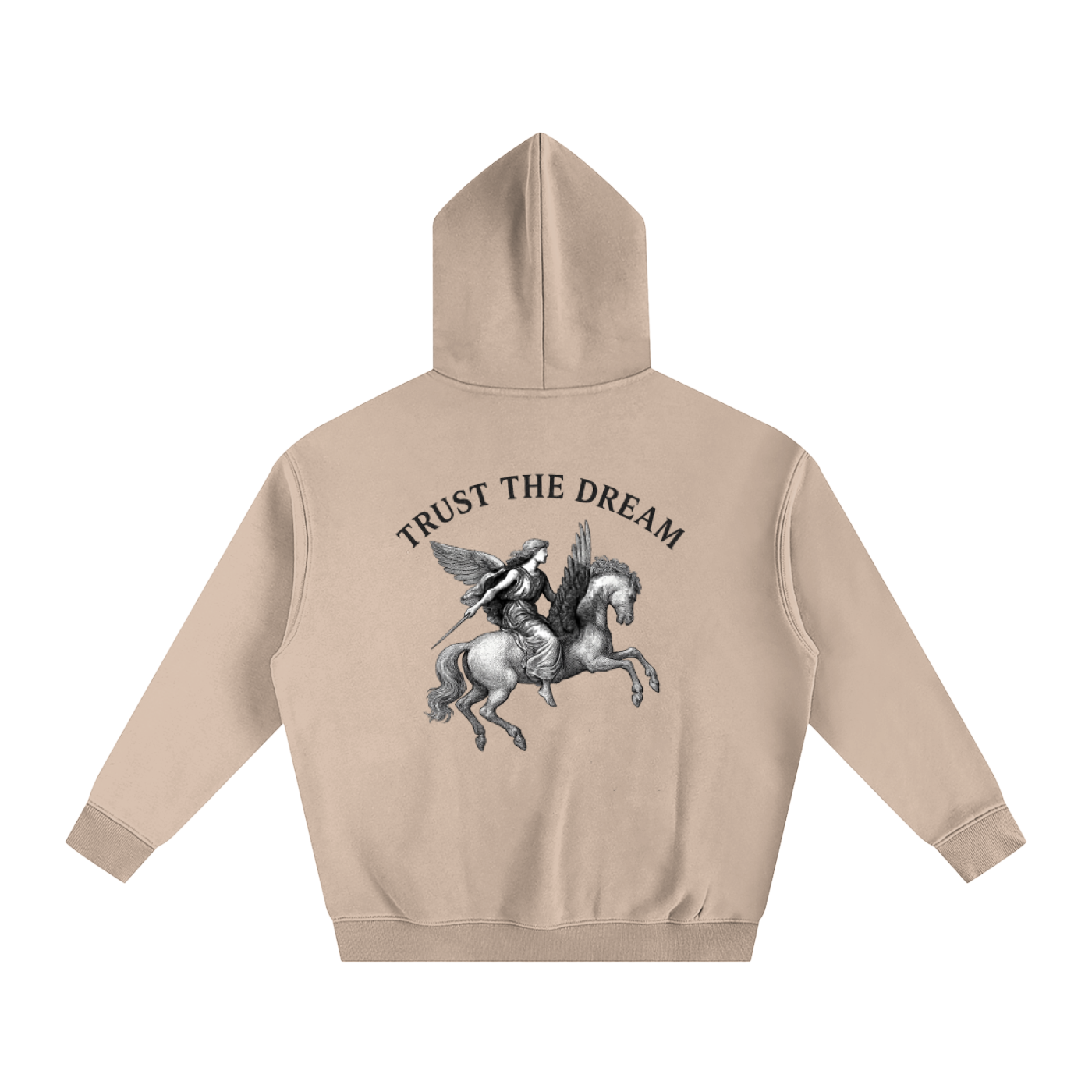 Oversize Fleeced Angel Hoodie