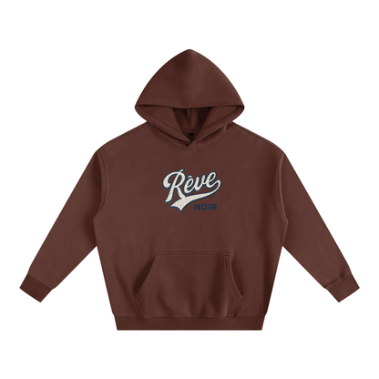 Oversize Fleeced Rêve Noir Hoodie