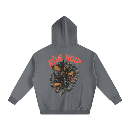 Oversize Fleeced Dogs Hoodie