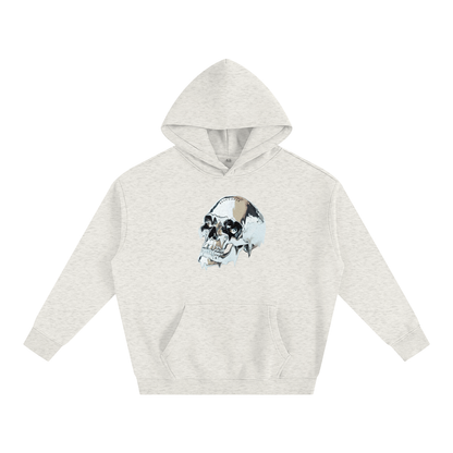 Oversize Fleece Hoodie Chrome Skull