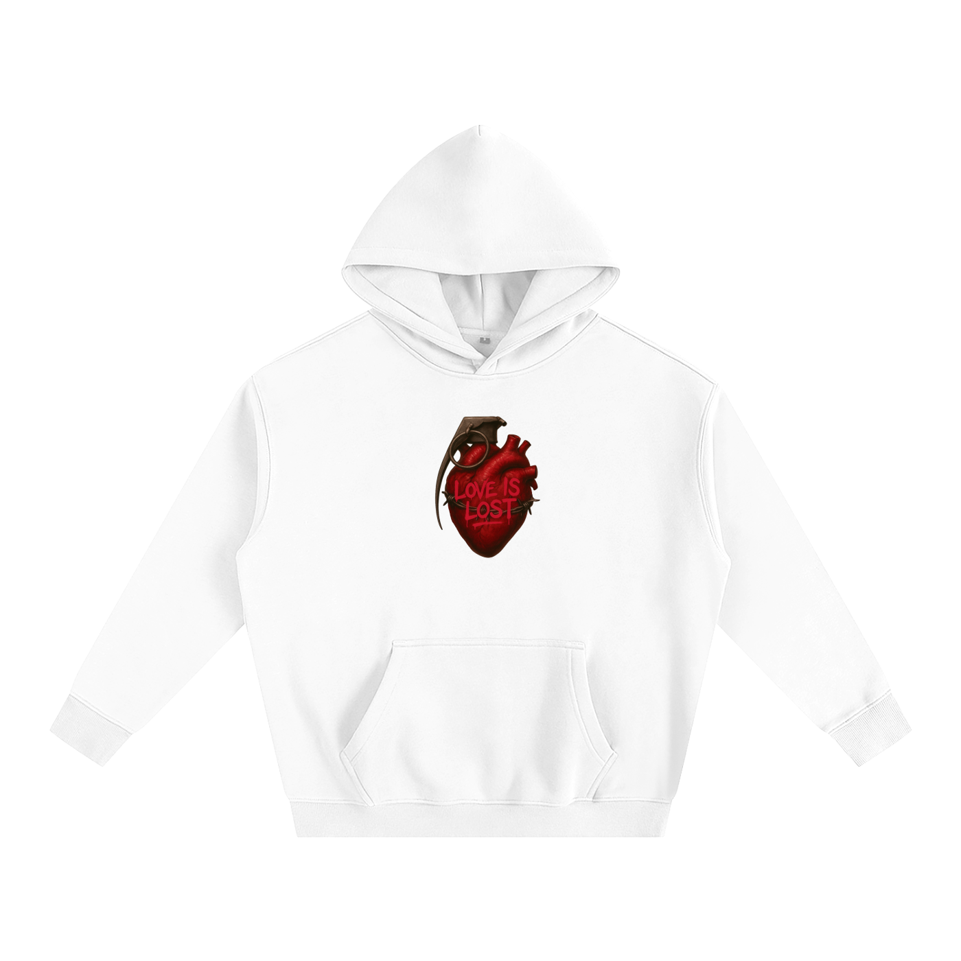 Oversize Fleeced Love Hoodie