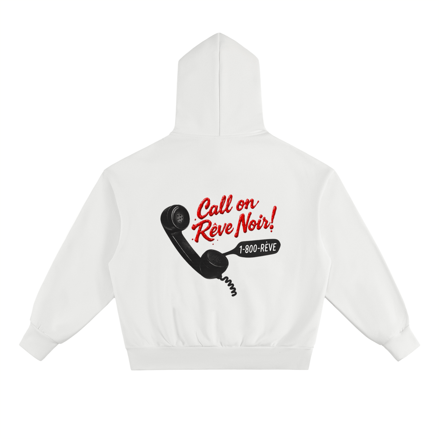 "Call on Rêve Noir" Essential Heavyweight Hoodie - Rêve Noir Atelier
