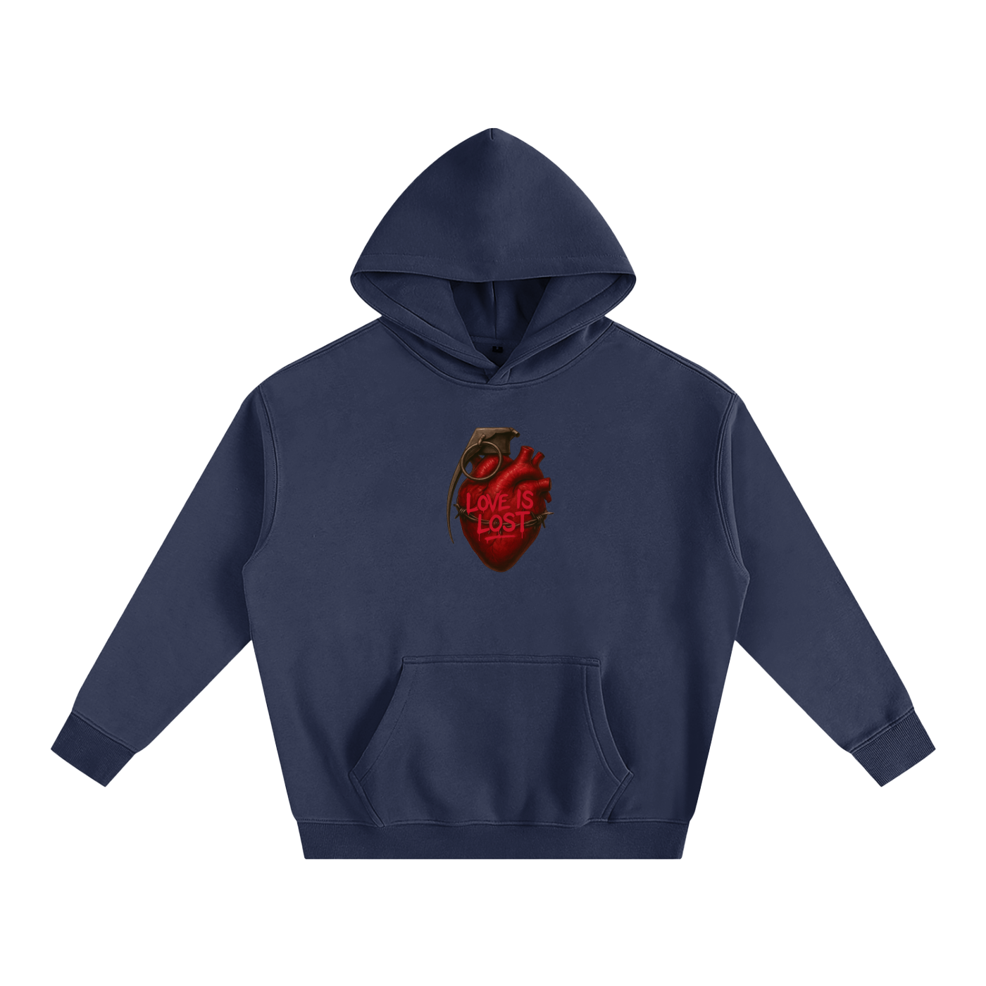 Oversize Fleeced Love Hoodie