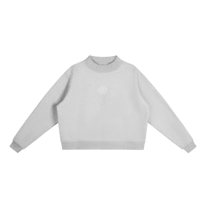 Essential Fleece Mock-Neck Crew Eclipse Sweatshirt