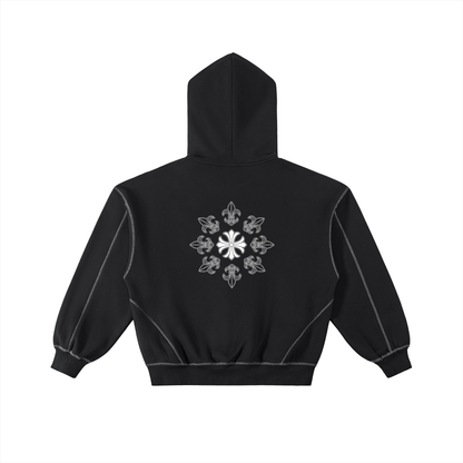 Contrast-Stitched Boxy Classic Rêve Hoodie