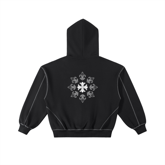 Contrast-Stitched Boxy Classic Rêve Hoodie