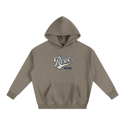 Oversize Fleeced Rêve Noir Hoodie
