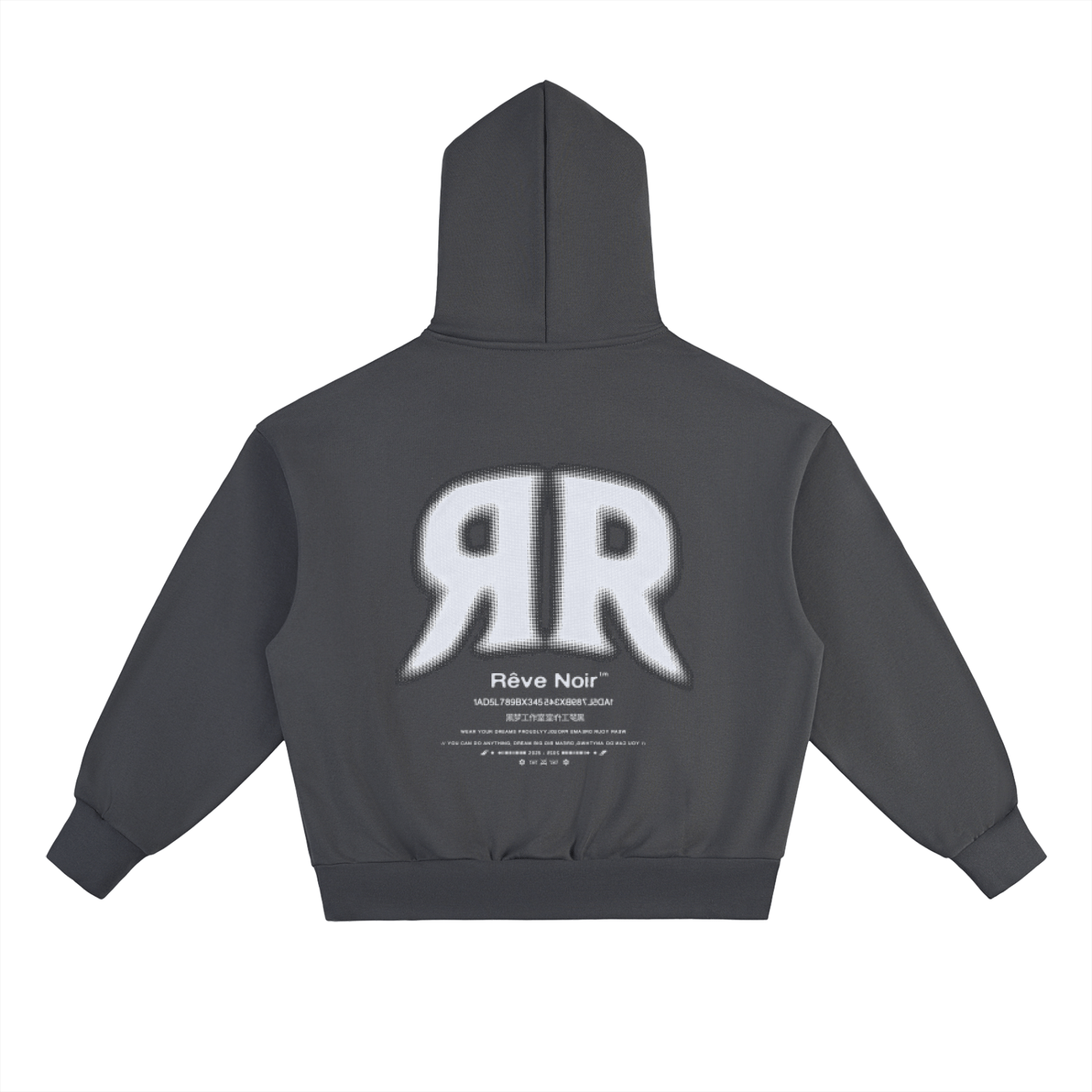 "Double R" Essential Heavyweight Hoodie - Rêve Noir Atelier