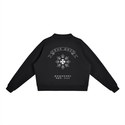 Essential Fleece Mock-Neck Crew Eclipse Sweatshirt