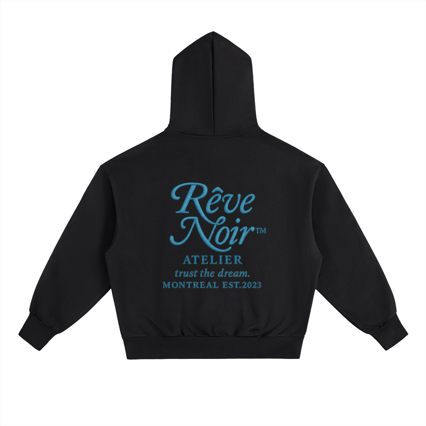 Essential Calligraphy Heavyweight Hoodie - Rêve Noir Atelier