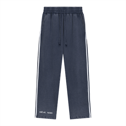 Snow Washed Contrast Minimal Sweatpants