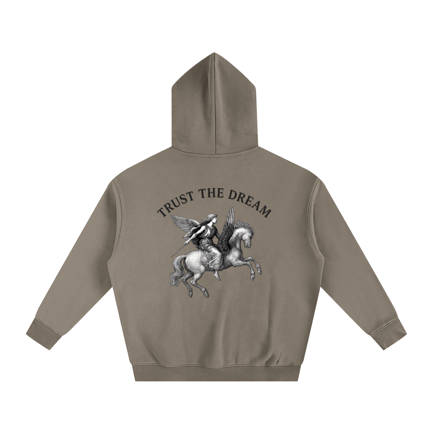 Oversize Fleeced Angel Hoodie