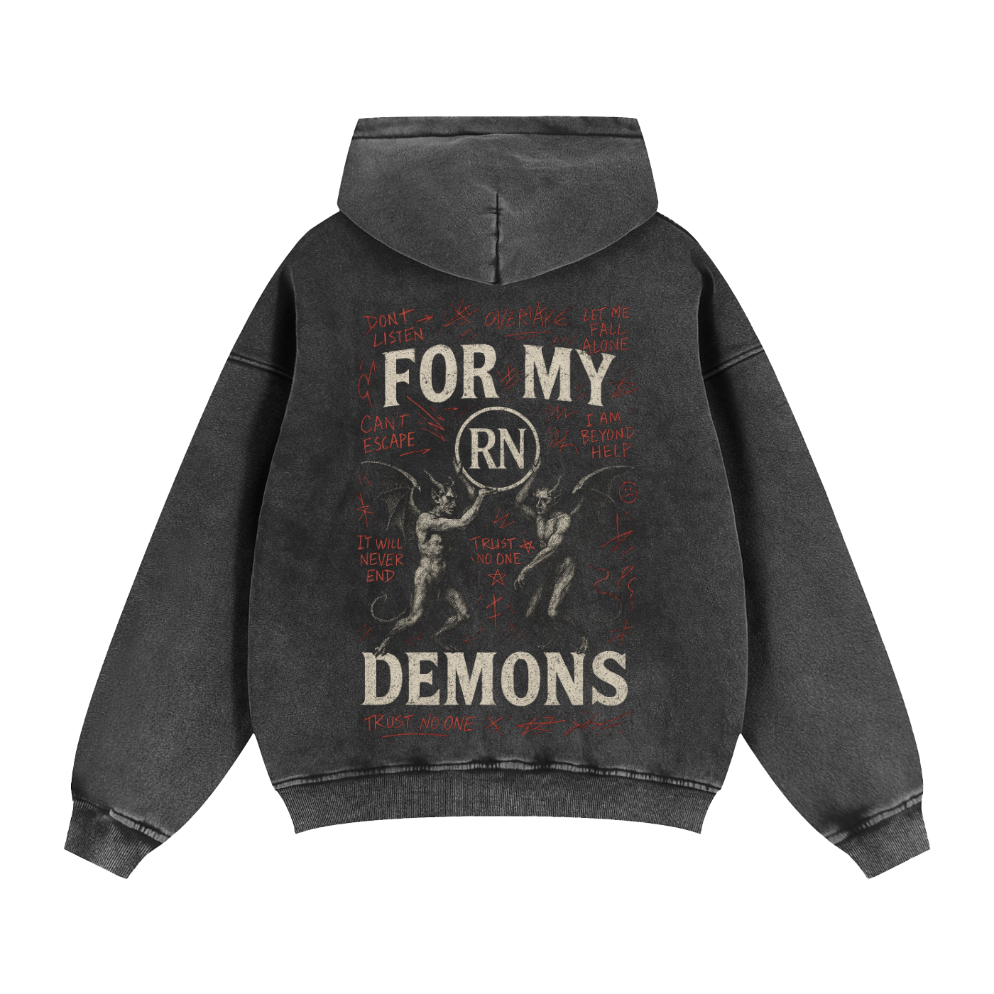 Sudadera Demons con cremallera gruesa 