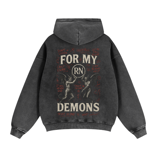 Sudadera Demons con cremallera gruesa 