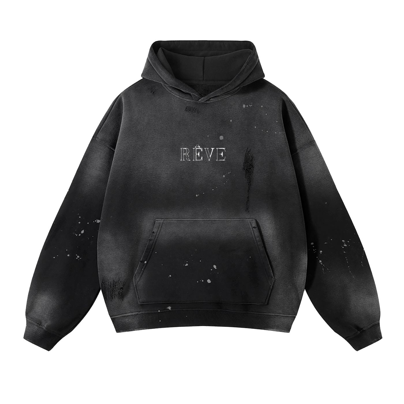 For My Demons Frayed Hoodie - Rêve Noir Atelier