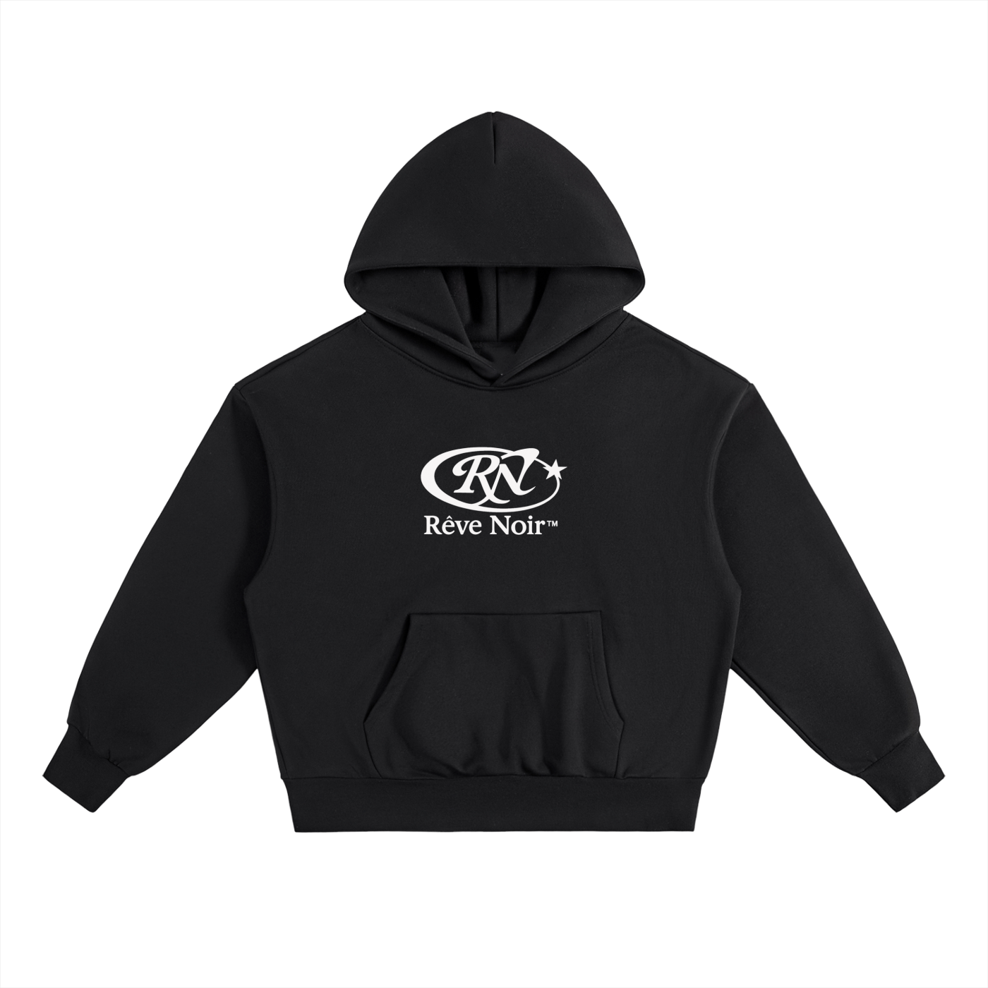 "Happiness is an Art" Heavyweight Hoodie - Rêve Noir Atelier