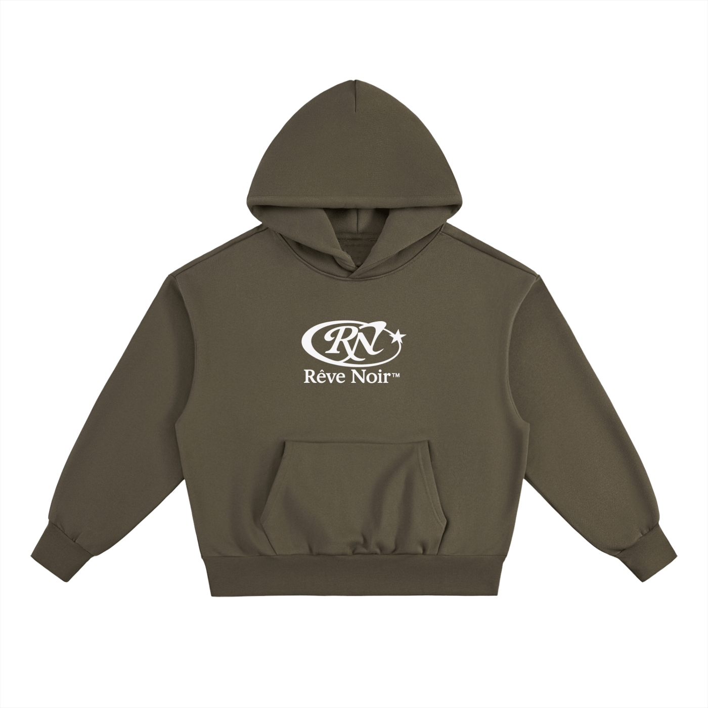 "Happiness is an Art" Heavyweight Hoodie - Rêve Noir Atelier