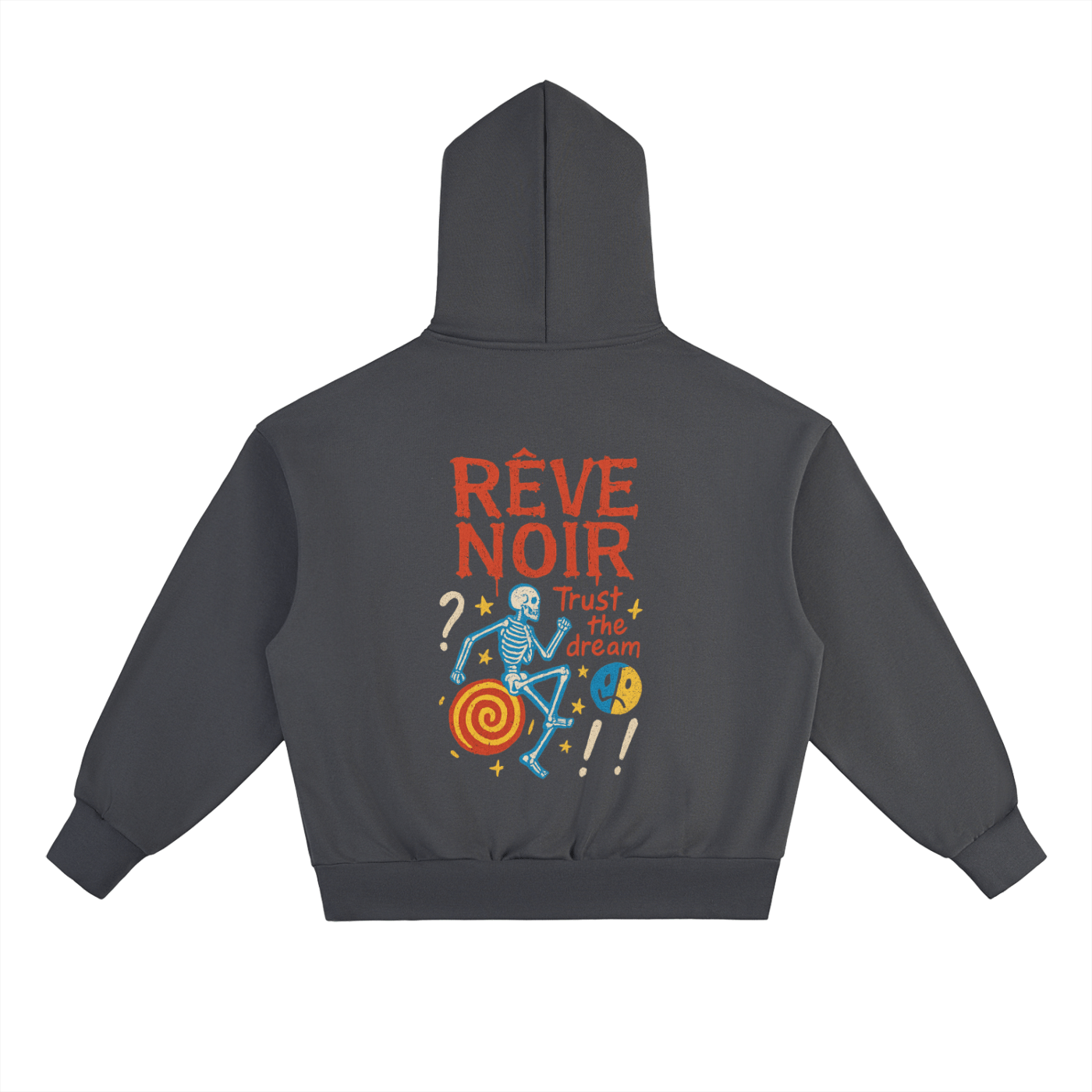 "Happiness is an Art" Heavyweight Hoodie - Rêve Noir Atelier