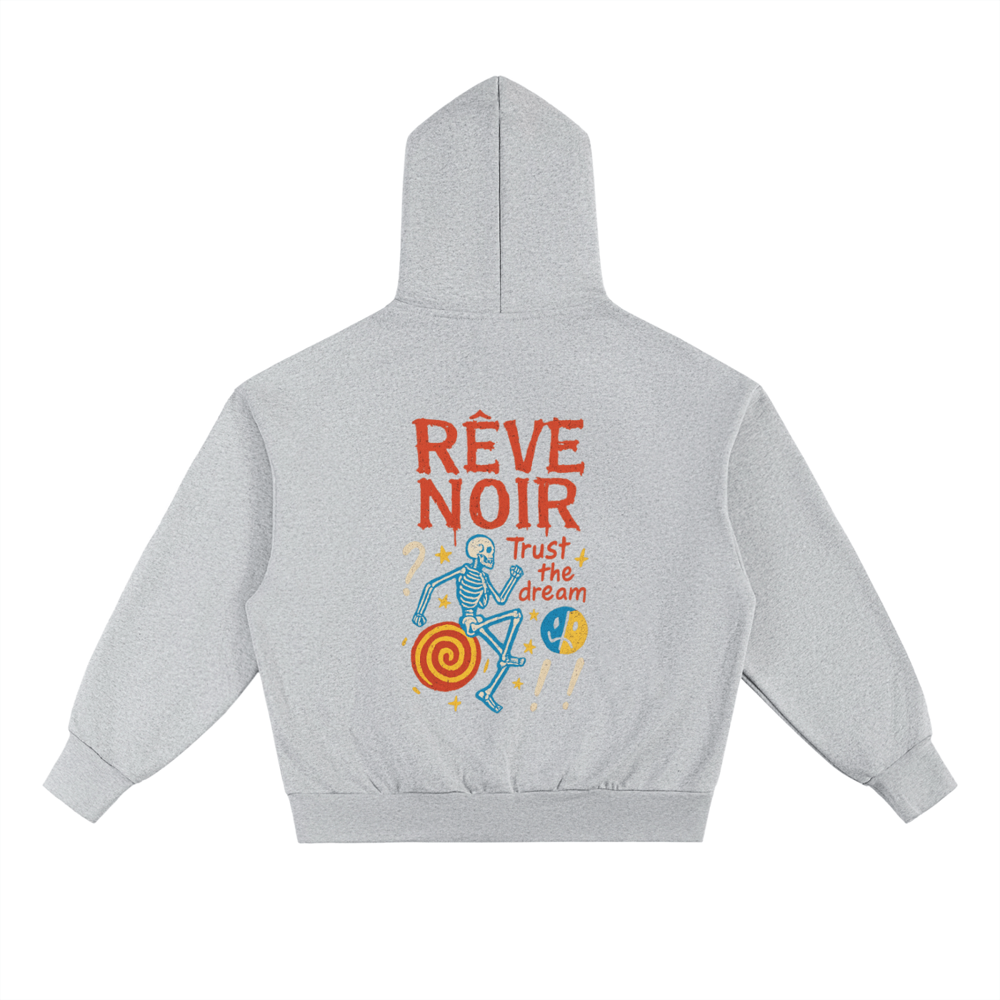"Happiness is an Art" Heavyweight Hoodie - Rêve Noir Atelier