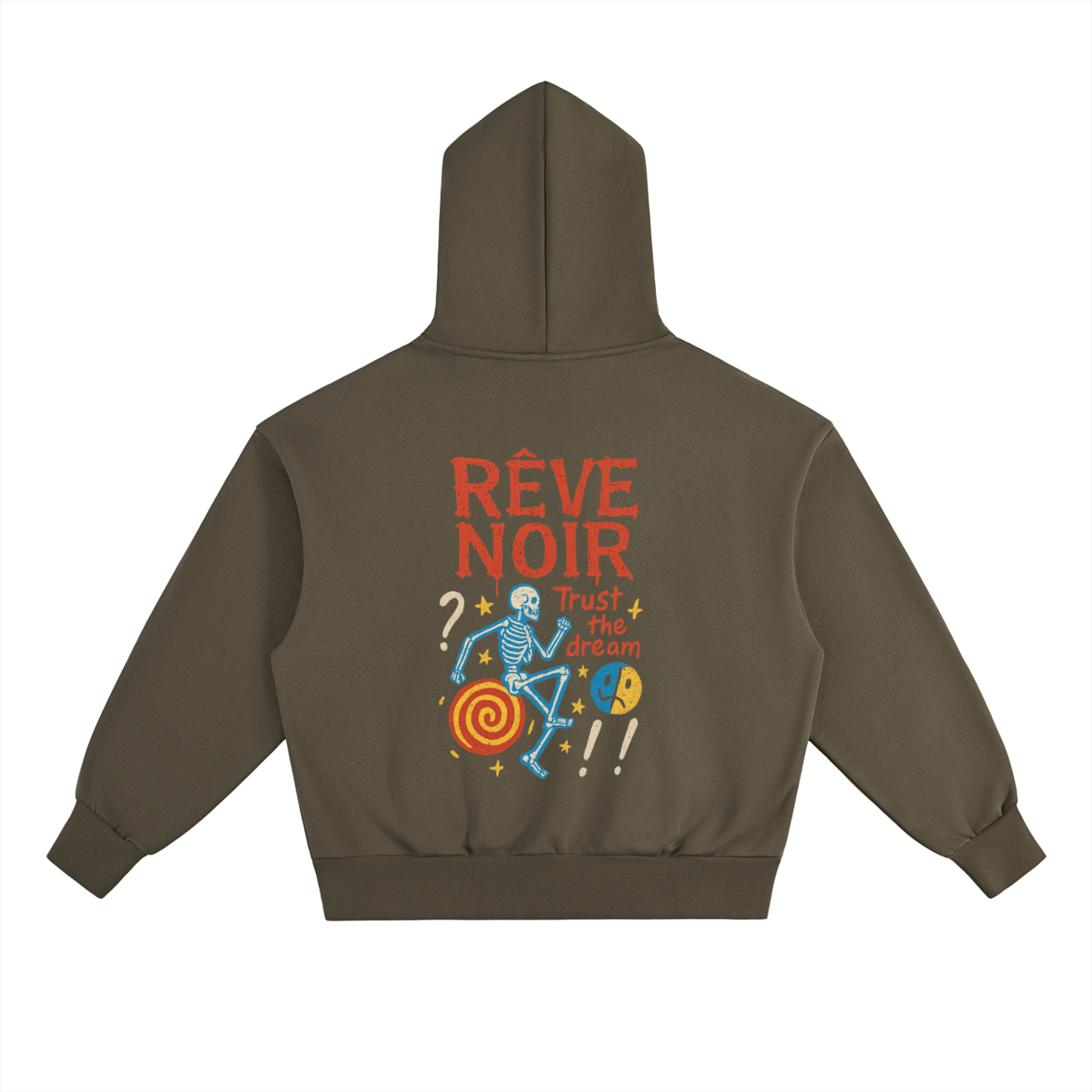 "Happiness is an Art" Heavyweight Hoodie - Rêve Noir Atelier
