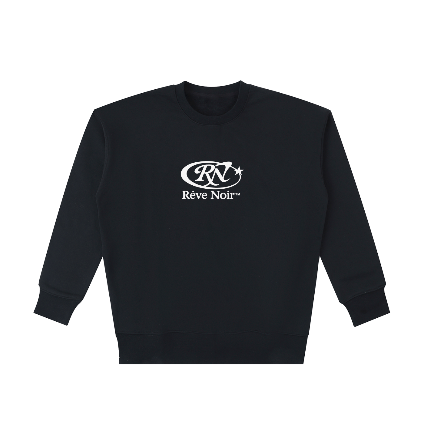 "Happiness is an Art" Heavyweight Sweatshirt - Rêve Noir Atelier