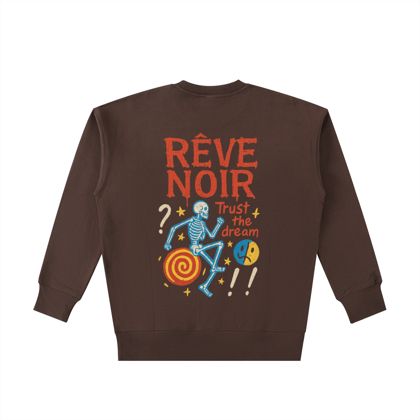 "Happiness is an Art" Heavyweight Sweatshirt - Rêve Noir Atelier