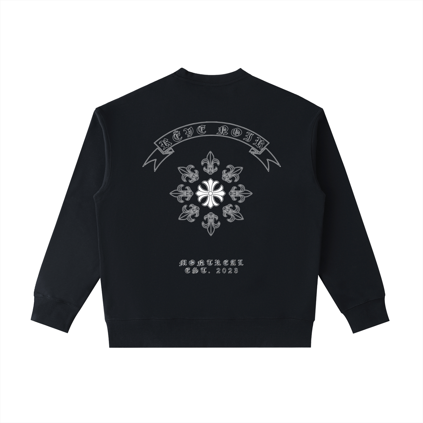 Heavyweight Patch Pocket Crewneck Sweatshirt - Rêve Noir Atelier