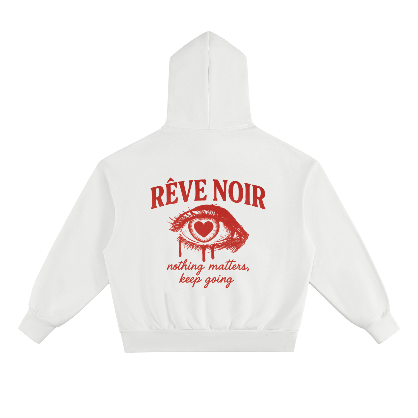 "Keep Going" Heavyweight Hoodie - Rêve Noir Atelier