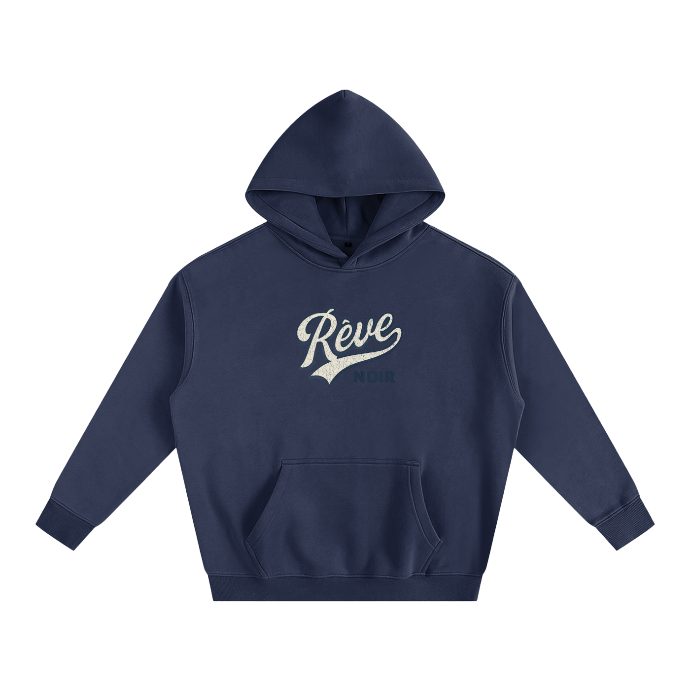 Oversize Fleeced Rêve Noir Hoodie - Rêve Noir Atelier