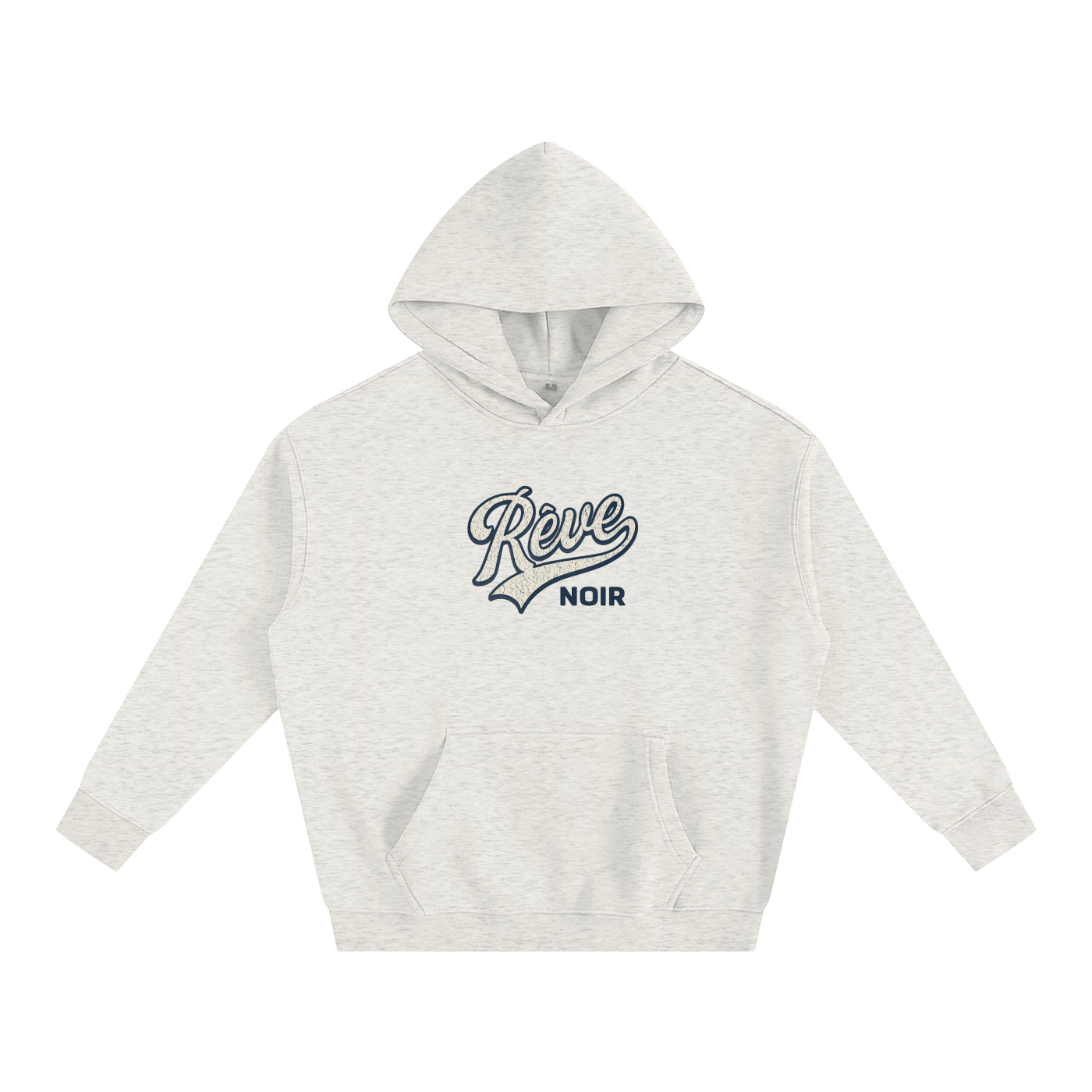 Oversize Fleeced Rêve Noir Hoodie - Rêve Noir Atelier