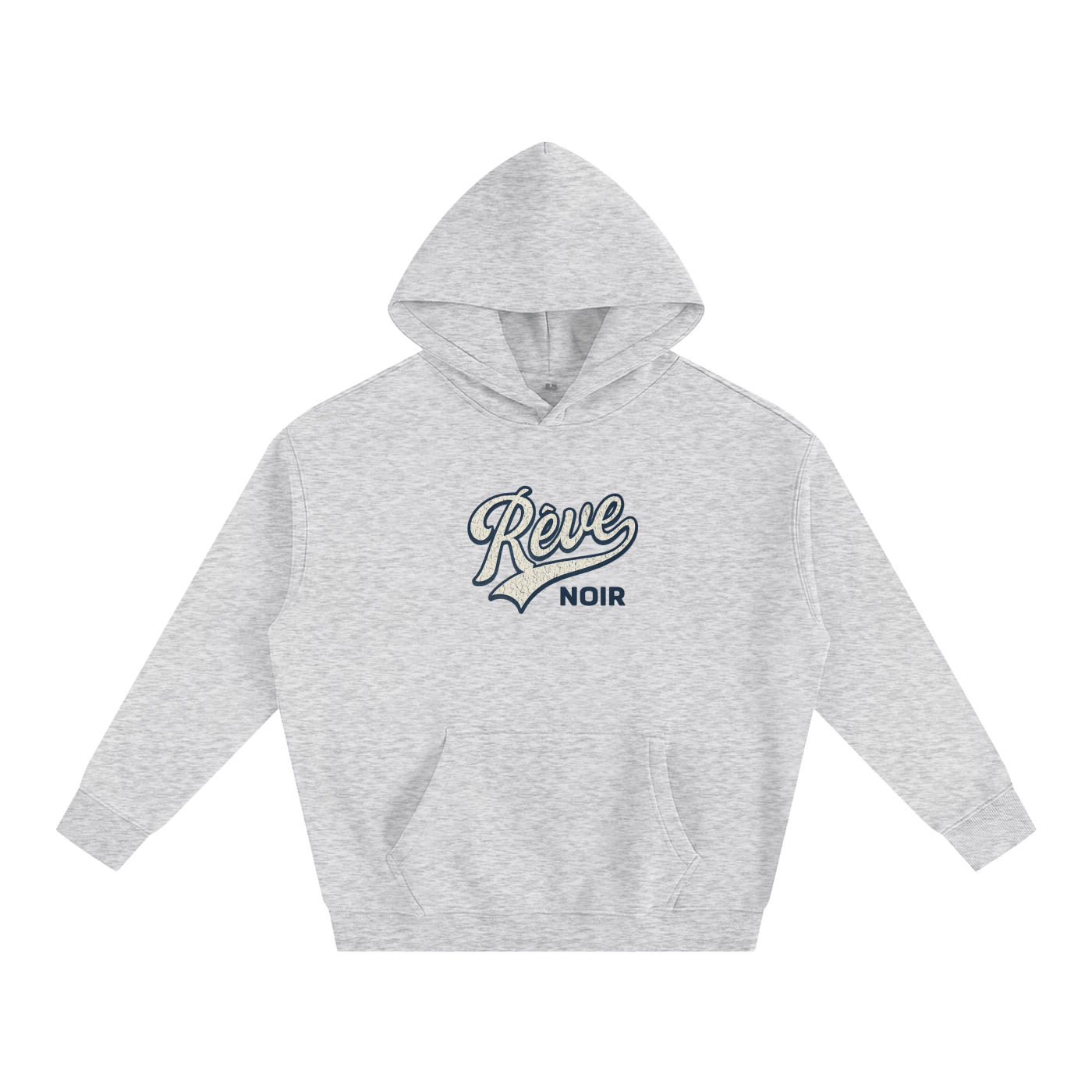 Oversize Fleeced Rêve Noir Hoodie - Rêve Noir Atelier