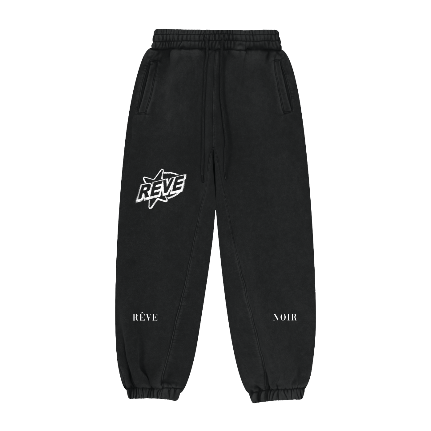 Rêve Vintage Washed Sweatpants - Rêve Noir Atelier