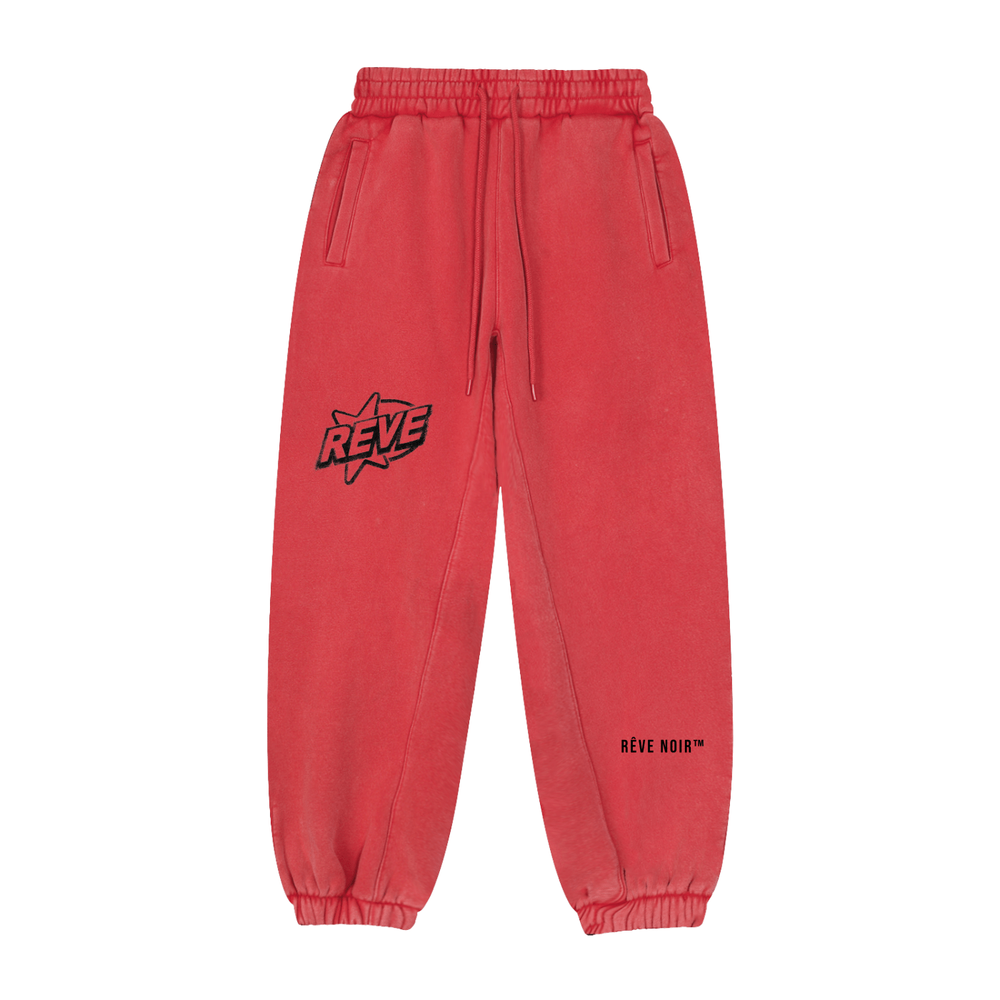 Rêve Vintage Washed Sweatpants Alt - Rêve Noir Atelier