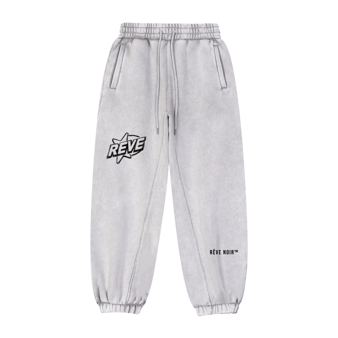 Rêve Vintage Washed Sweatpants Alt - Rêve Noir Atelier