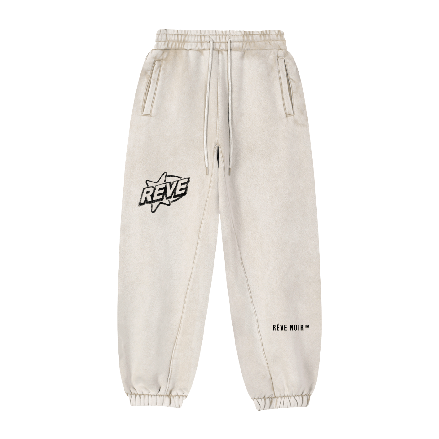 Rêve Vintage Washed Sweatpants Alt - Rêve Noir Atelier